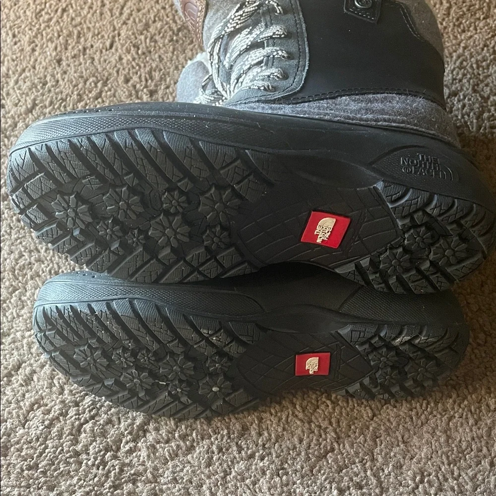 The North Face Black and Gray Winter Boots